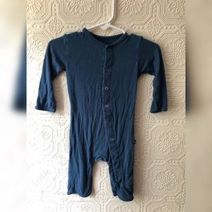 Kickee pants blue snapped